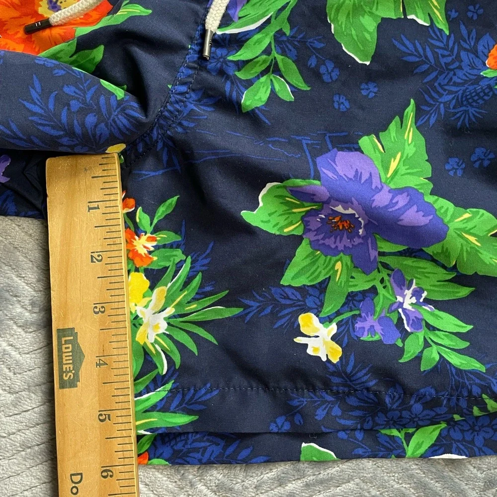 Mens Polo Ralph Lauren Hawaiian Tropical Floral Swim Trunks With Liner XL